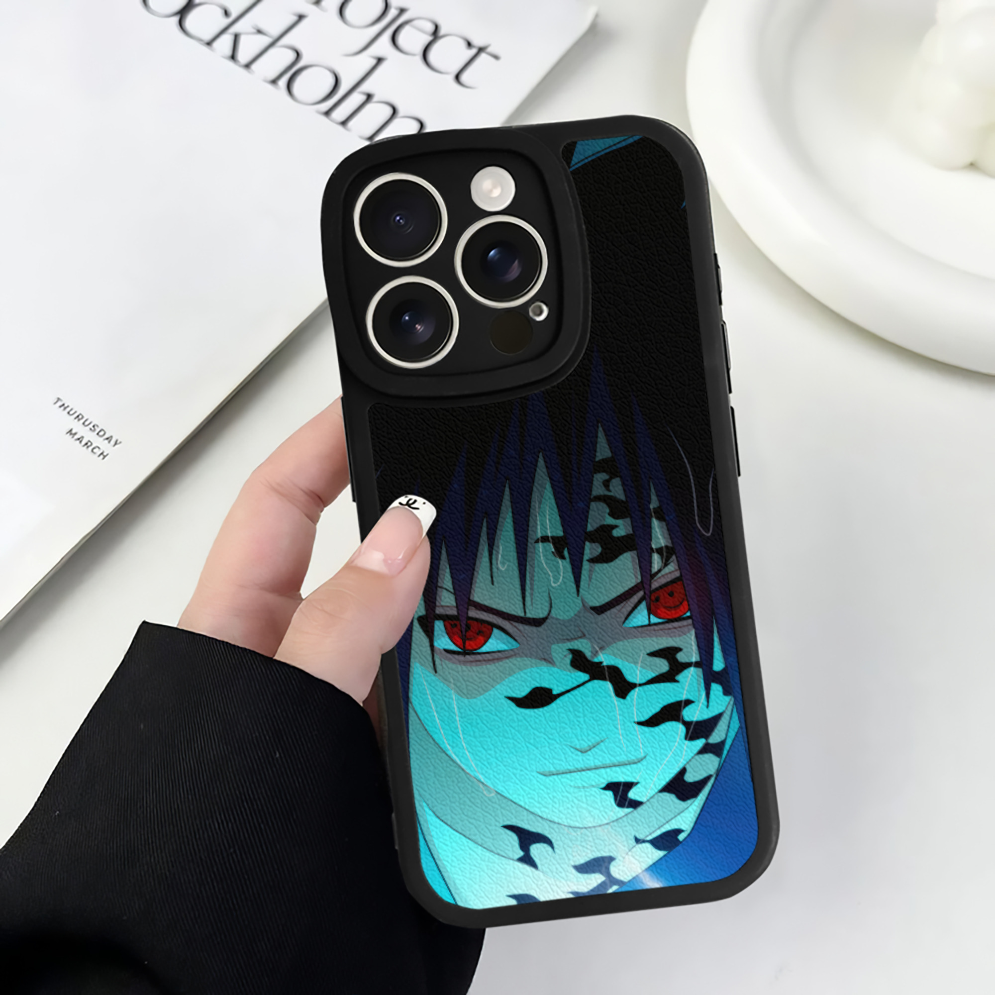 （画像用） NARUTO -ナルト- NARUTO -ナルト- 疾風伝 【iPhone 16シリーズ対応】シリコンスマホケース（レザー調） 材質：シリコン